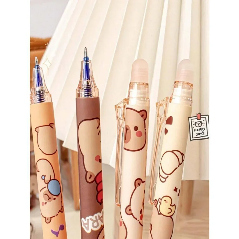 1pc/3pcs/6pcs/Box Erasable Click Pens Assorted Color And Creative Design